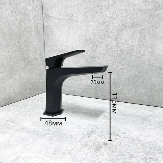 Смеситель для раковины Haiba HB10726-7, чёрный - фото 3