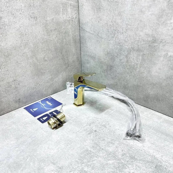 Смеситель для раковины Haiba HB10726-5, золото - фото 8