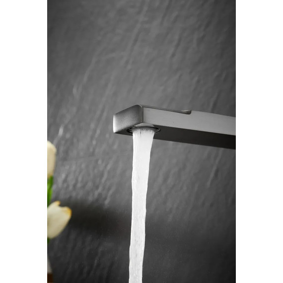 Смеситель для раковины высокий Belz B11613-3, графит - фото 13