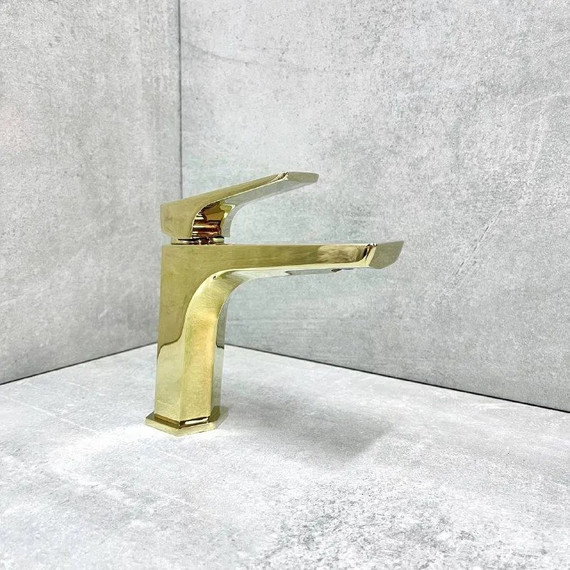 Смеситель для раковины Haiba HB10726-5, золото - фото 2