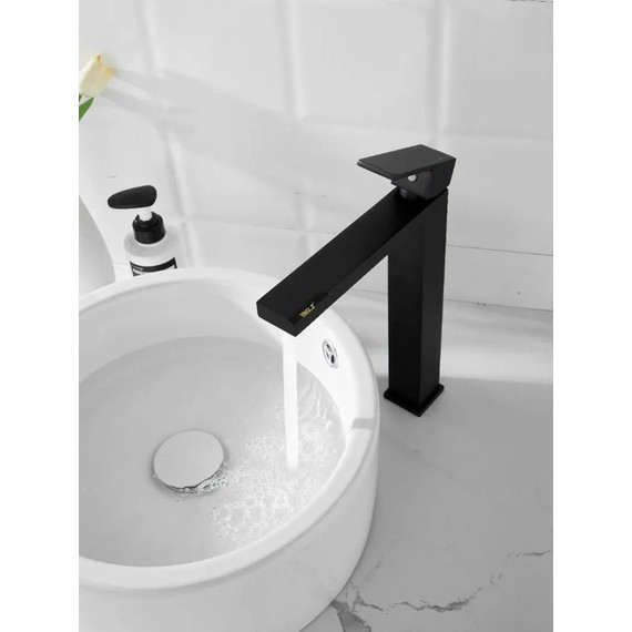 Смеситель для раковины высокий Belz B11613-7, чёрный - фото 10