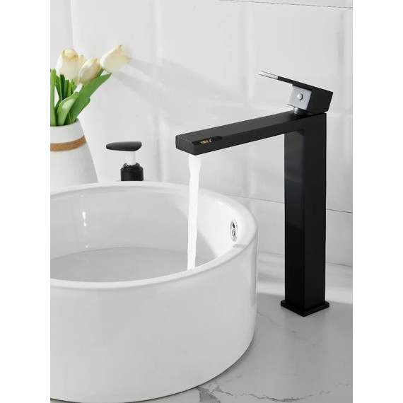 Смеситель для раковины высокий Belz B11613-7, чёрный - фото 8