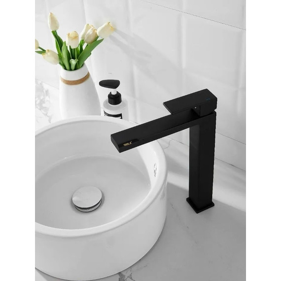 Смеситель для раковины высокий Belz B11613-7, чёрный - фото 7