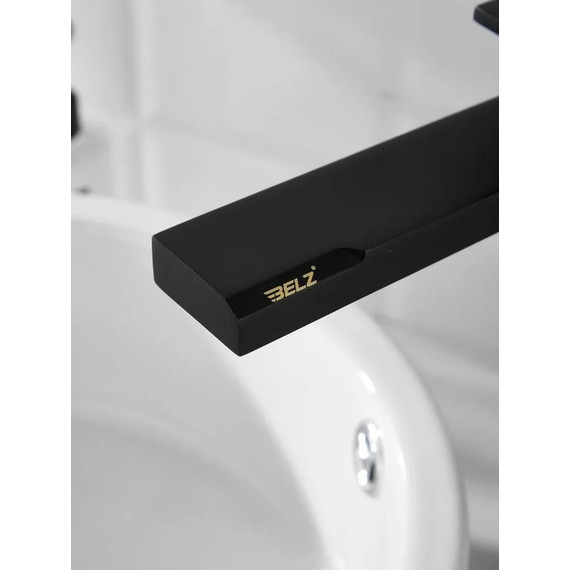 Смеситель для раковины высокий Belz B11613-7, чёрный - фото 14