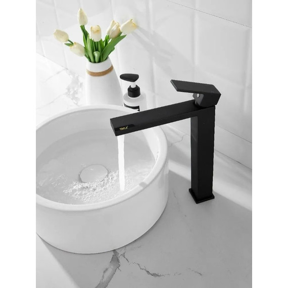 Смеситель для раковины высокий Belz B11613-7, чёрный - фото 11