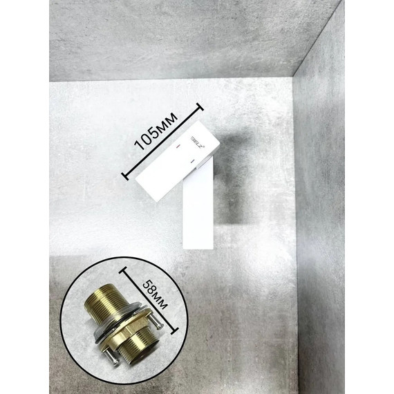 Смеситель для раковины Belz B10817-8, белый - фото 5