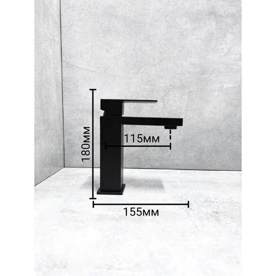 Смеситель для раковины Belz B10817-7, черный - фото 3