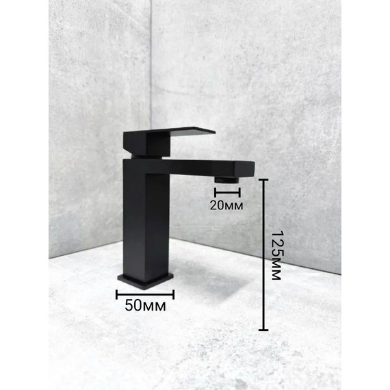 Смеситель для раковины Belz B10817-7, черный - фото 4