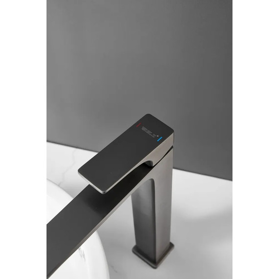 Смеситель для раковины высокий Belz B11709-3, графит - фото 5