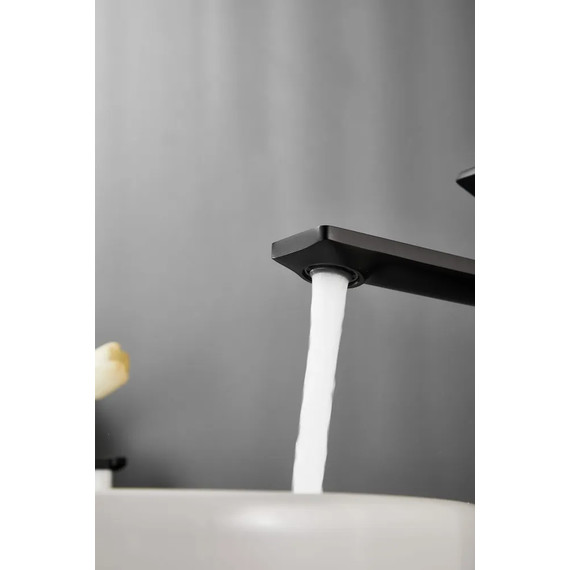 Смеситель для раковины высокий Belz B11709-7, чёрный - фото 9