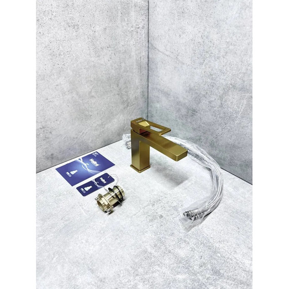 Смеситель для раковины Haiba HB10732-5, золото - фото 6