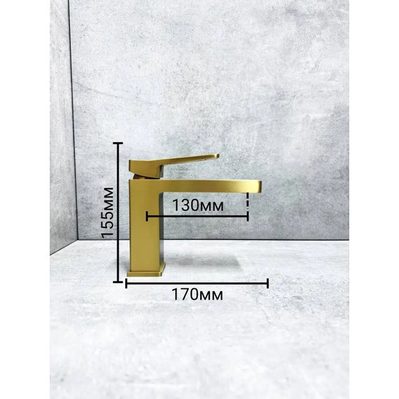 Смеситель для раковины Haiba HB10732-5, золото - фото 3