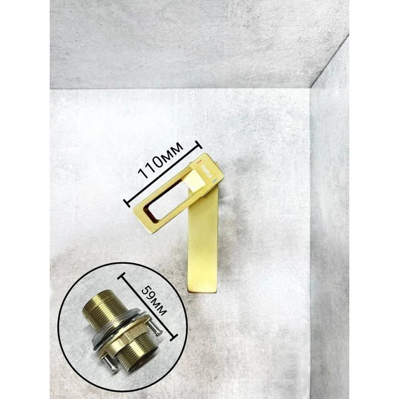 Смеситель для раковины Haiba HB10732-5, золото - фото 5