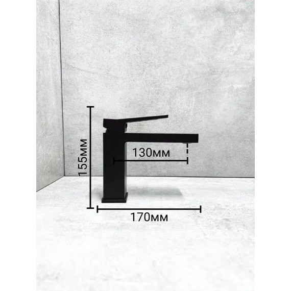 Смеситель для раковины Haiba HB10732-7, чёрный - фото 2