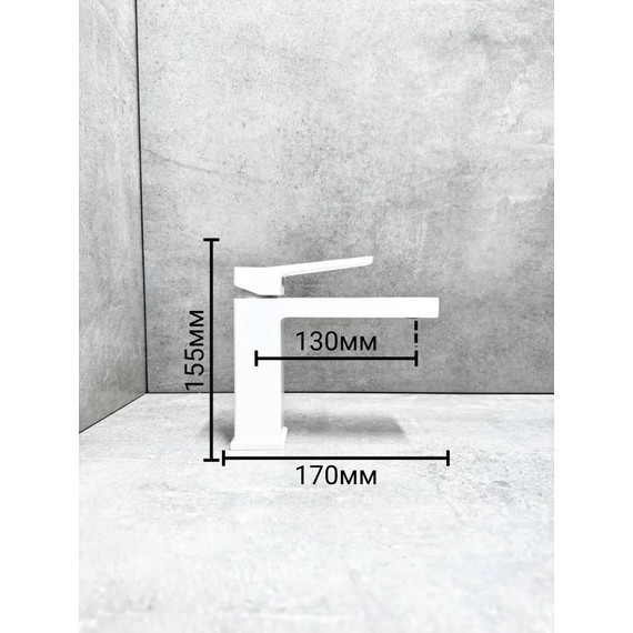 Смеситель для раковины Haiba HB10732-8, белый - фото 2