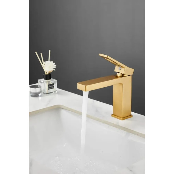 Смеситель для раковины Haiba HB10732-5, золото - фото 2