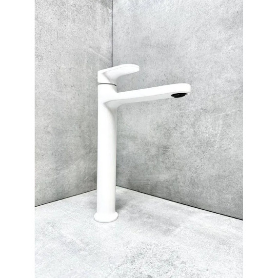 Смеситель для раковины высокий Belz B11713-8, белый - фото 2