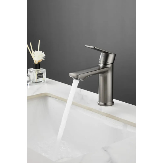 Смеситель для раковины Haiba HB10719-3, графит - фото 3