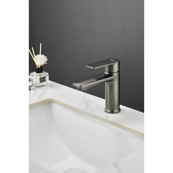 Смеситель для раковины Haiba HB10719-3, графит - фото 2