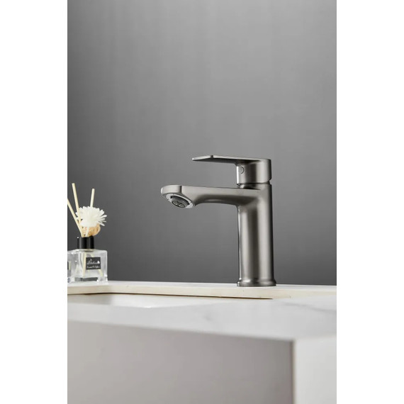 Смеситель для раковины Haiba HB10726-3, графит - фото 6