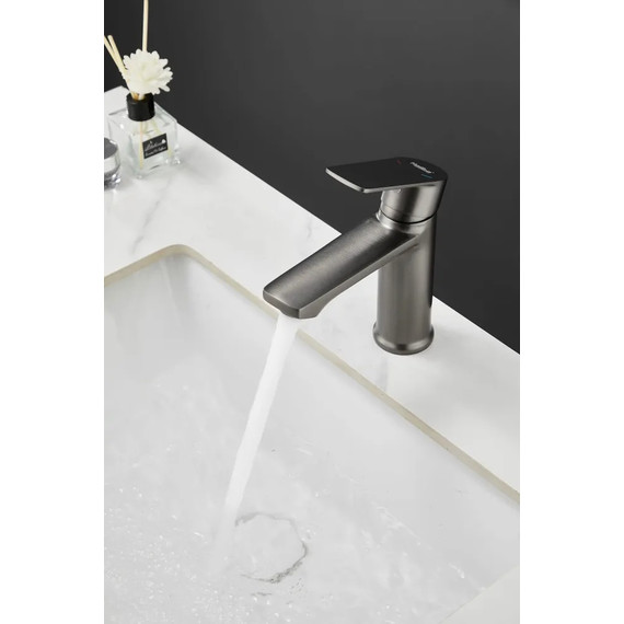 Смеситель для раковины Haiba HB10719-3, графит - фото 9