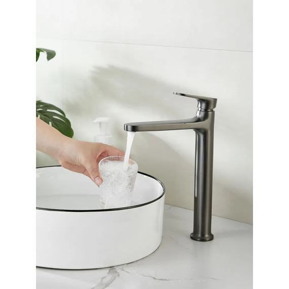 Смеситель для раковины высокий Belz B11713-3, графит - фото 11