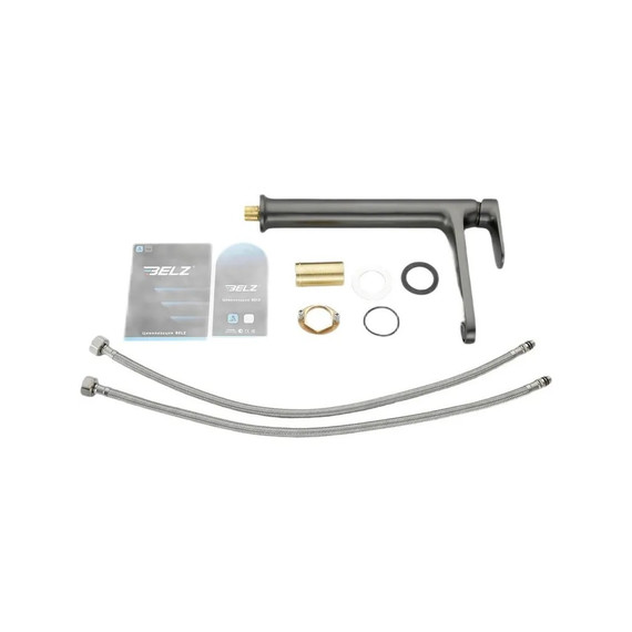 Смеситель для раковины высокий Belz B11713-3, графит - фото 18