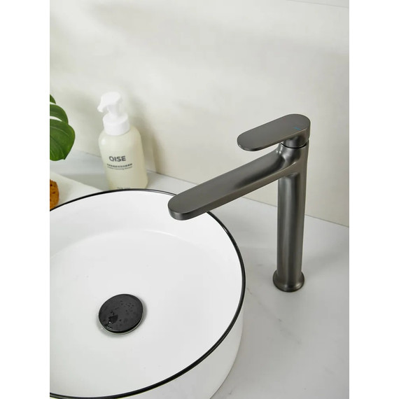 Смеситель для раковины высокий Belz B11713-3, графит - фото 5