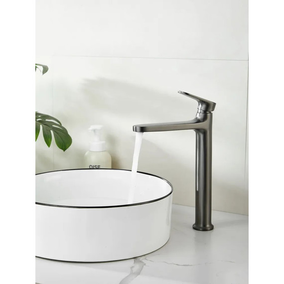 Смеситель для раковины высокий Belz B11713-3, графит - фото 7