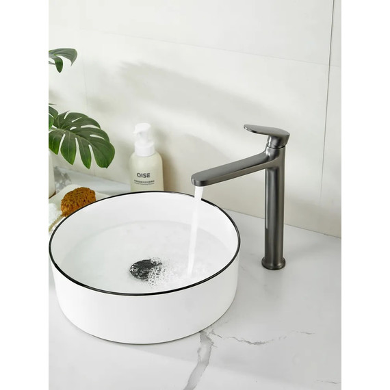 Смеситель для раковины высокий Belz B11713-3, графит - фото 8