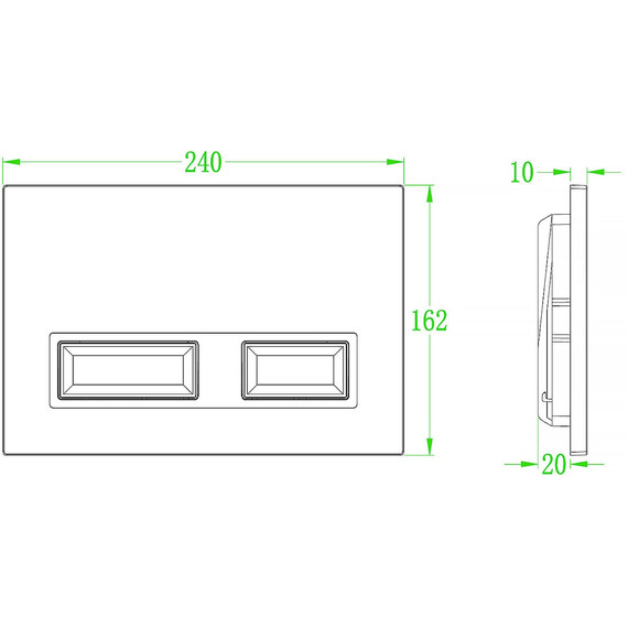 Кнопка смыва Azario AZ-008.04, чёрный матовый (инфракрасный сенсор) - фото 2