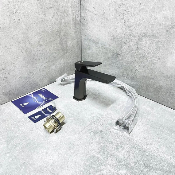 Смеситель для раковины Haiba HB10726-3, оружейная сталь - фото 3