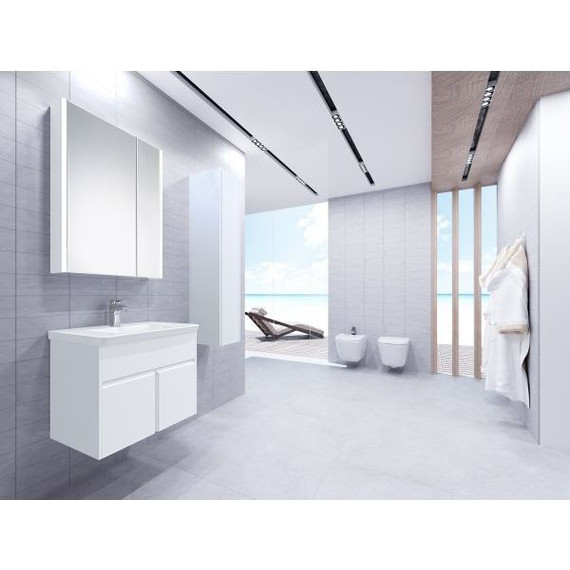 Зеркальный шкаф ROCA The Up 80 см ZRU9303017, белый - фото 4