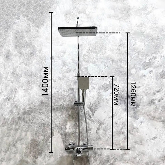 Душевая стойка с термостатом Haiba HB24537 - фото 13