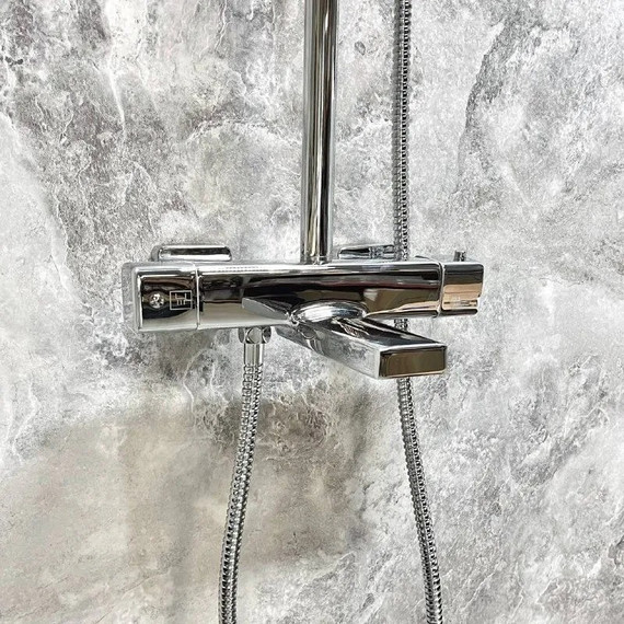 Душевая стойка с термостатом Haiba HB24537 - фото 4