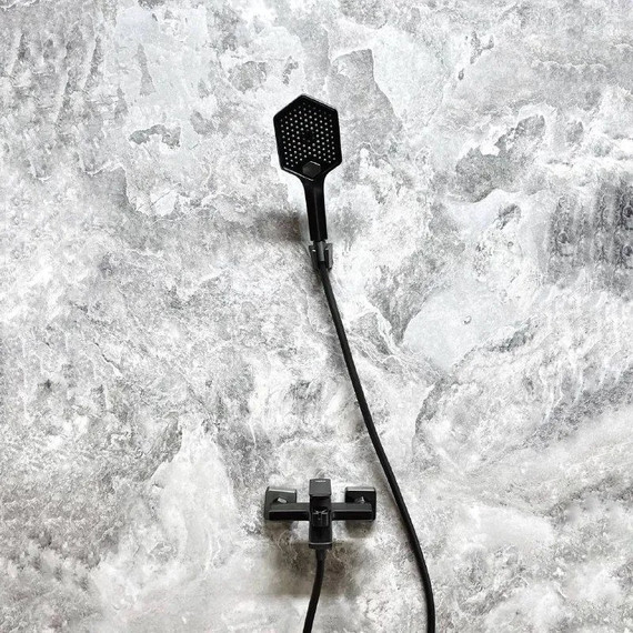 Смеситель для ванны Haiba HB60726-3, оружейная сталь - фото 3