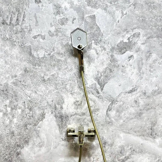 Смеситель для ванны Haiba HB60726-5, золото - фото 2