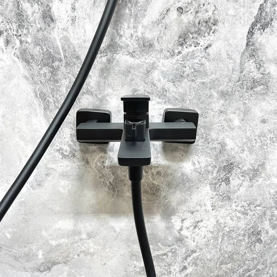 Смеситель для ванны Haiba HB60726-7, чёрный - фото 8