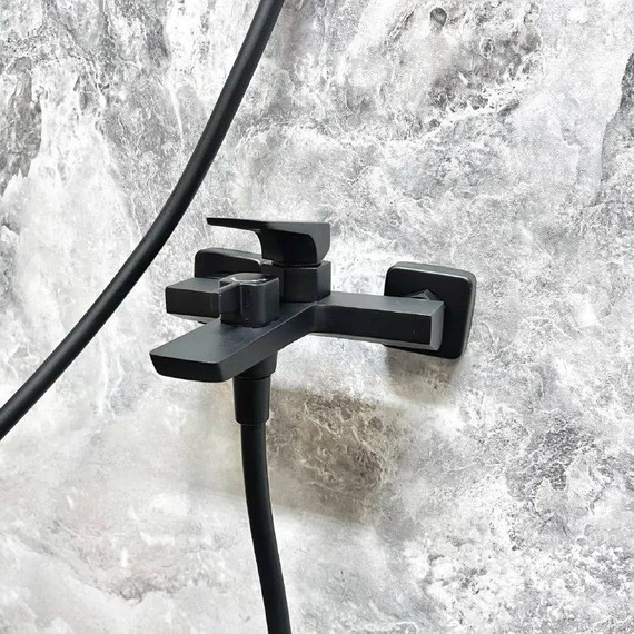 Смеситель для ванны Haiba HB60726-7, чёрный - фото 6