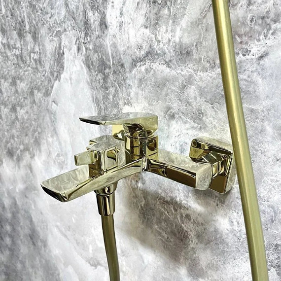 Смеситель для ванны Haiba HB60726-5, золото - фото 8