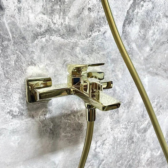 Смеситель для ванны Haiba HB60726-5, золото - фото 6