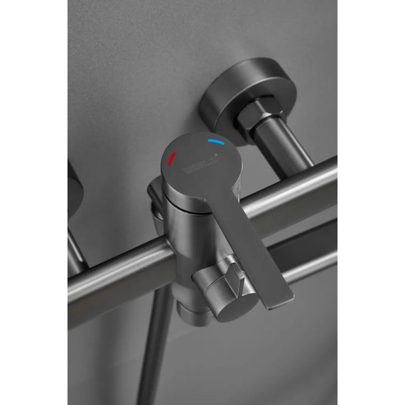 Смеситель для ванны Belz B22813-3, оружейная сталь - фото 6