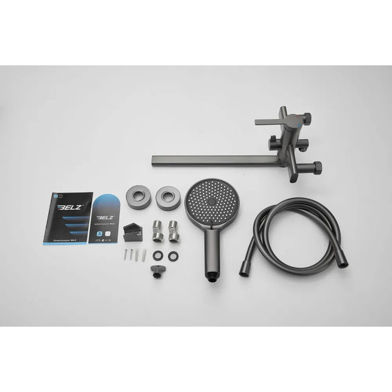 Смеситель для ванны Belz B22813-3, оружейная сталь - фото 17