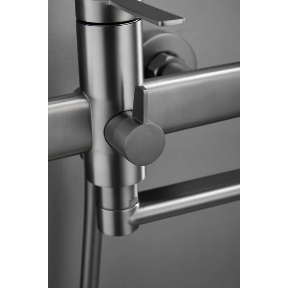 Смеситель для ванны Belz B22813-3, оружейная сталь - фото 5