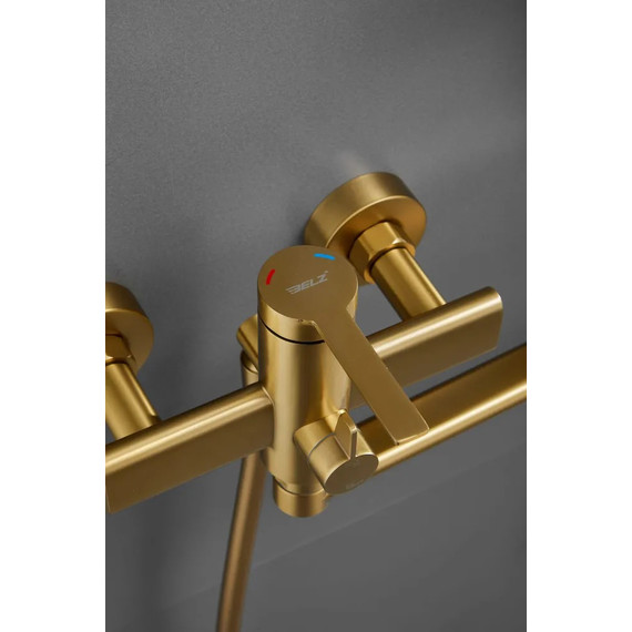 Смеситель для ванны Belz B22813-5, золото - фото 8