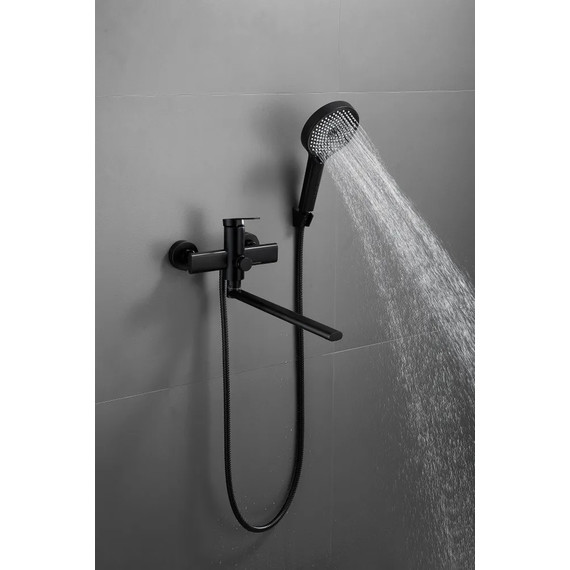 Смеситель для ванны Belz B22813-7, чёрный - фото 4