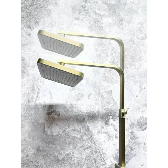 Душевая стойка Belz B24817-5, шлифованное золото - фото 8