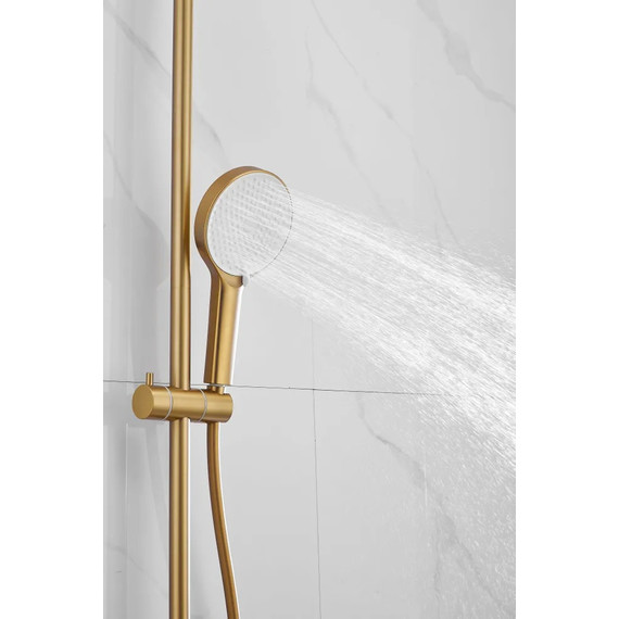 Душевая стойка Belz B24713-5, золото - фото 12