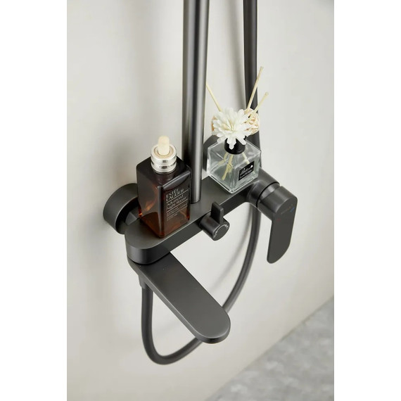 Душевая стойка Belz B24713-3, оружейная сталь - фото 12