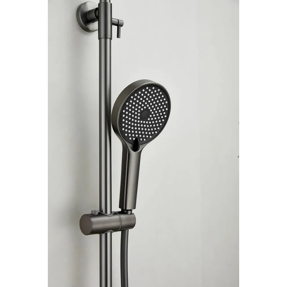 Душевая стойка Belz B24713-3, оружейная сталь - фото 13